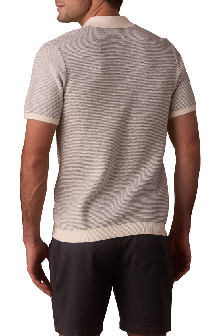 Robles Bird's Eye Polo, Alternate, color, CREAM/ GREY