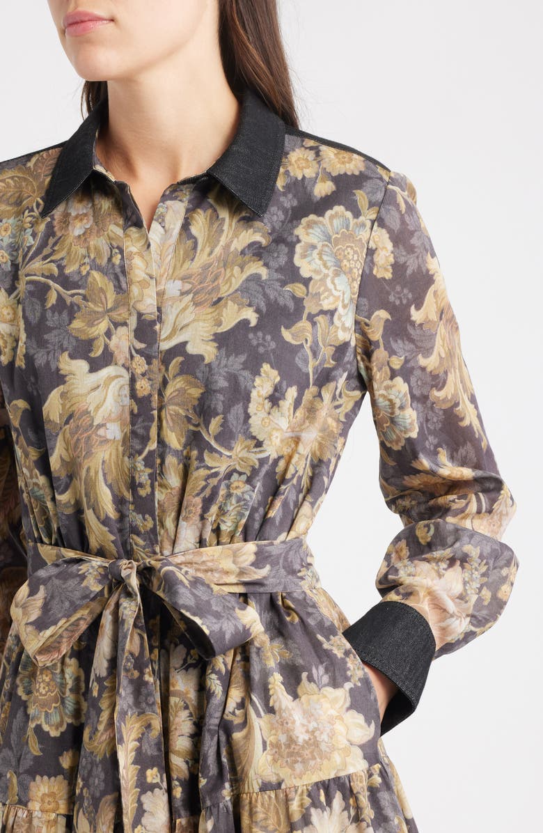 KOBI HALPERIN Kobi Halperin 'Luna' Mixed Media Sheath Dress, Alternate, color, Black Multi