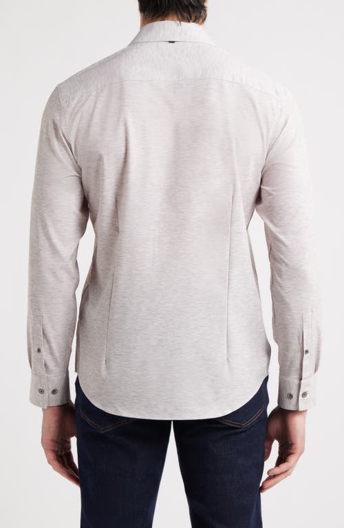 Wrk W.r.k Trim Fit Mélange Performance Button-up Shirt