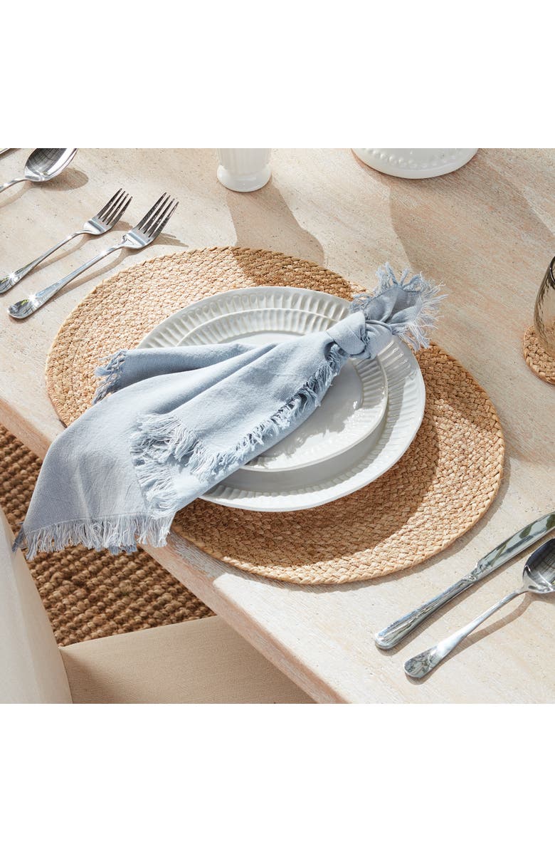 Napa Home & Garden Jute Coil Oval Placemats, Set of 8 - Natural, Alternate, color, Brown