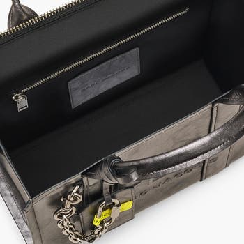 Marc Jacobs The Metallic Distressed Leather Medium Tote