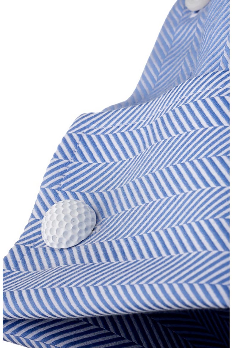 Golf Ball Cuff Links, Alternate, color, WHITE