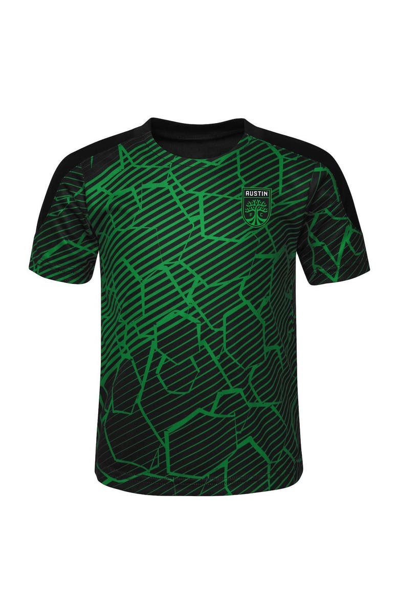 Outerstuff Toddler Green/Black Austin FC Punch T-Shirt and Shorts Set, Alternate, color, 