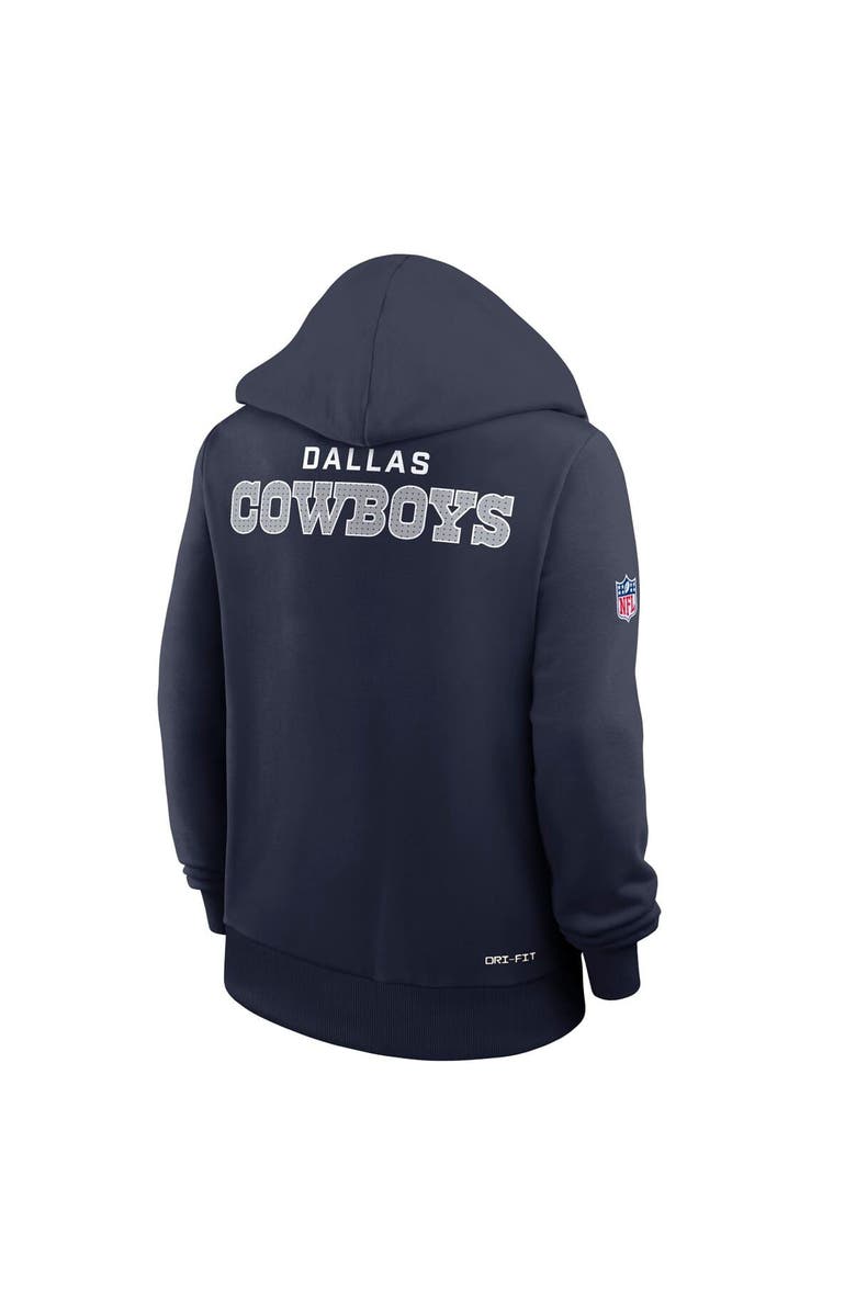 Nike Women's Nike Navy Dallas Cowboys Sideline Initial Home Performance Pullover Hoodie, Alternate, color, Navy