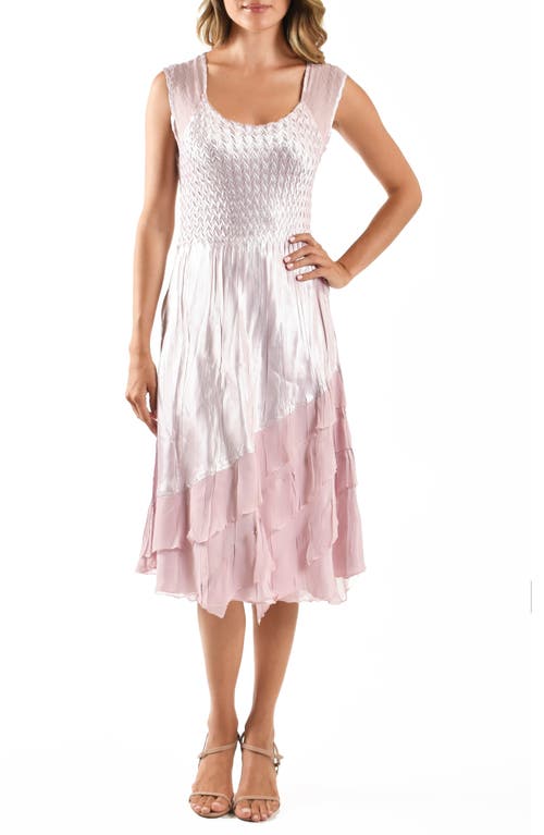 KOMAROV KOMAROV CHARMEUSE & CHIFFON DRESS WITH JACKET