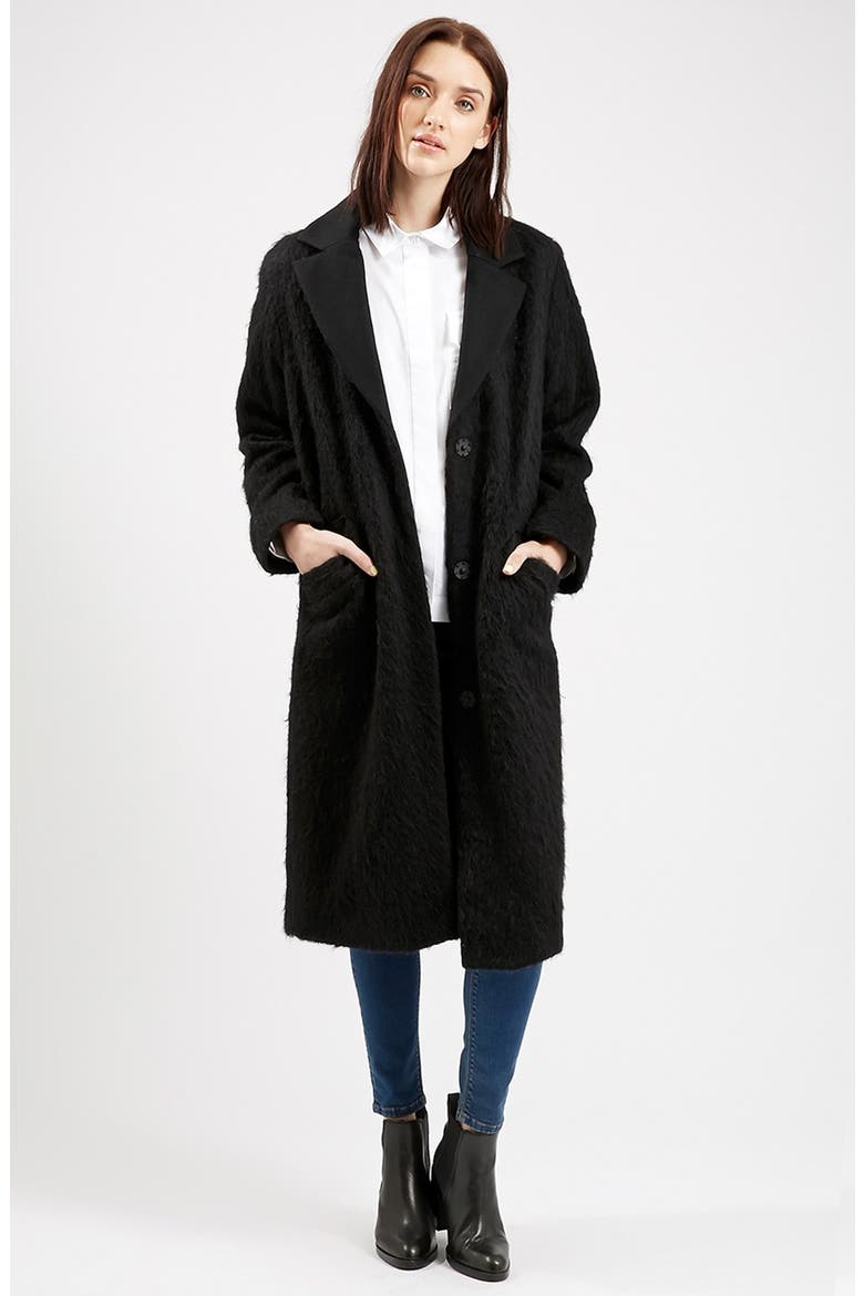 Oversize Coat, Main, color, BLACK