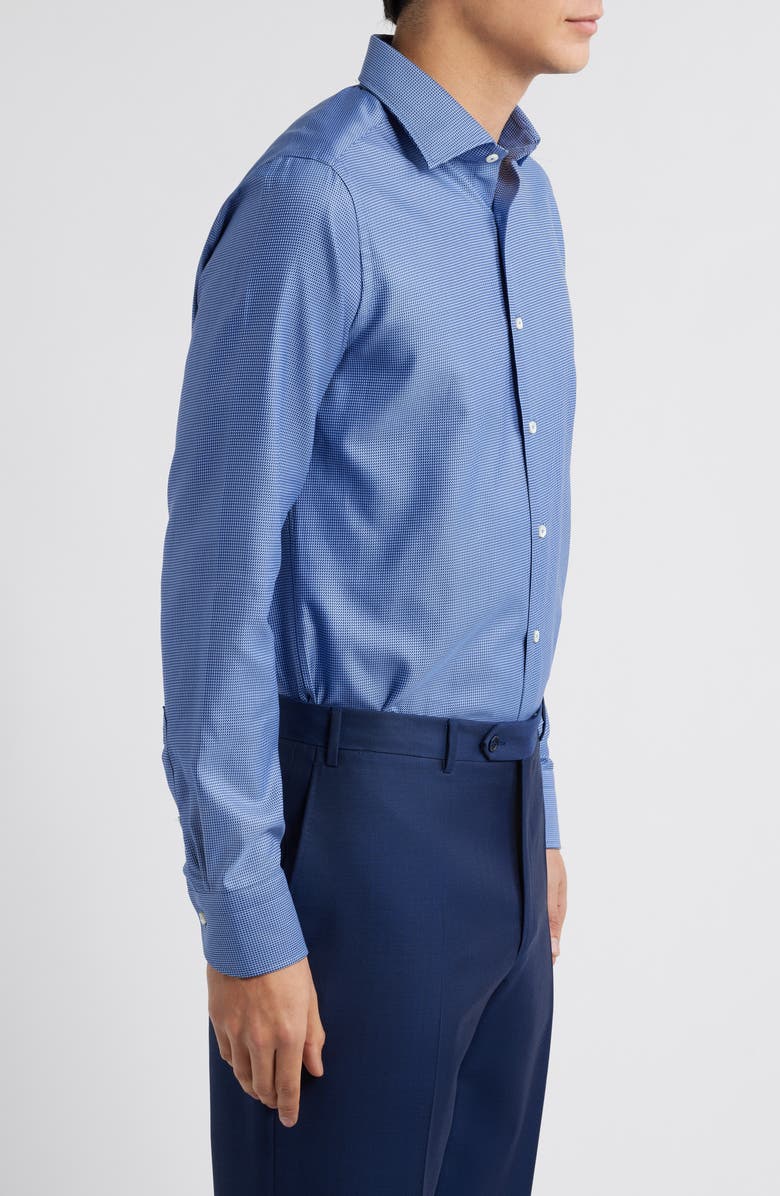 Canali Regular Fit Microprint Dress Shirt, Alternate, color,