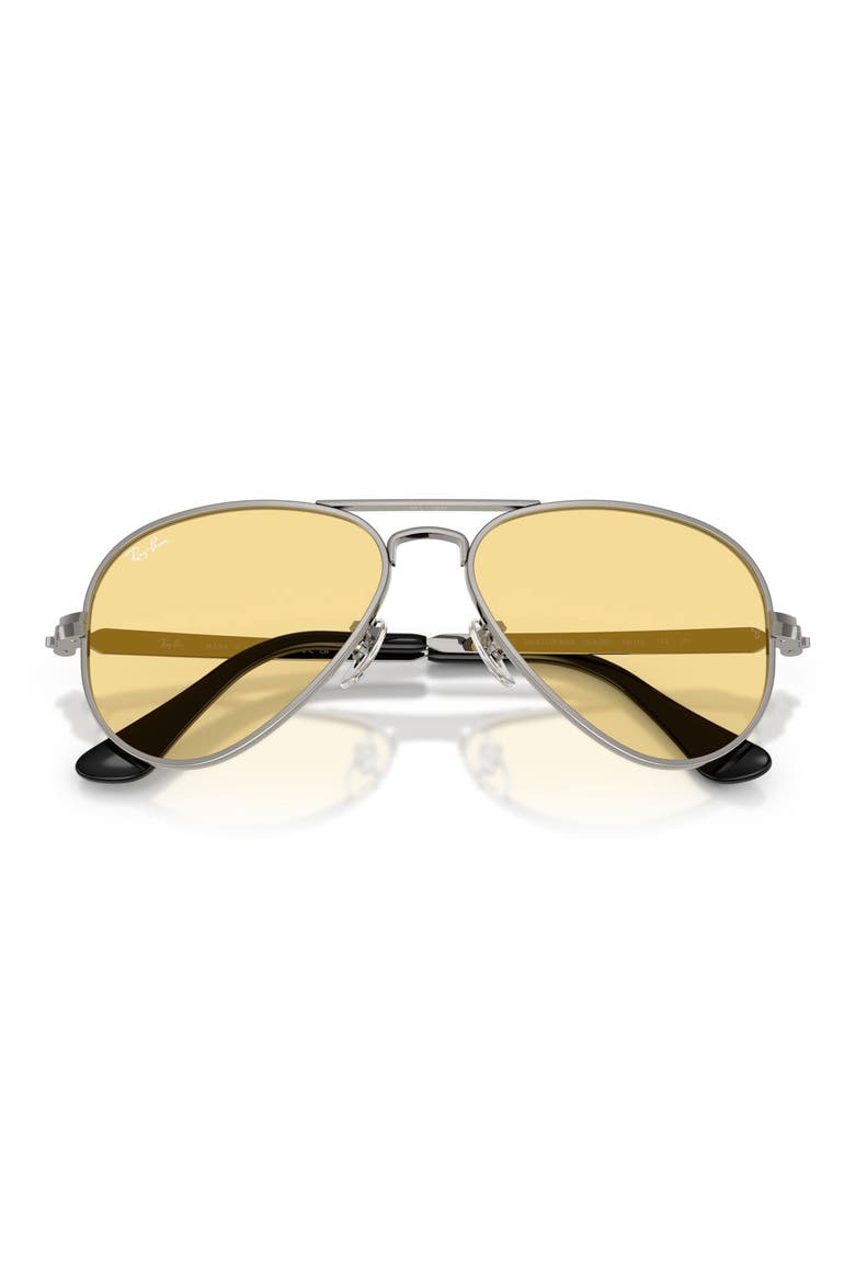 The Aviator Max 58mm Pilot Sunglasses, Alternate, color, GUNMETAL / YELLOW