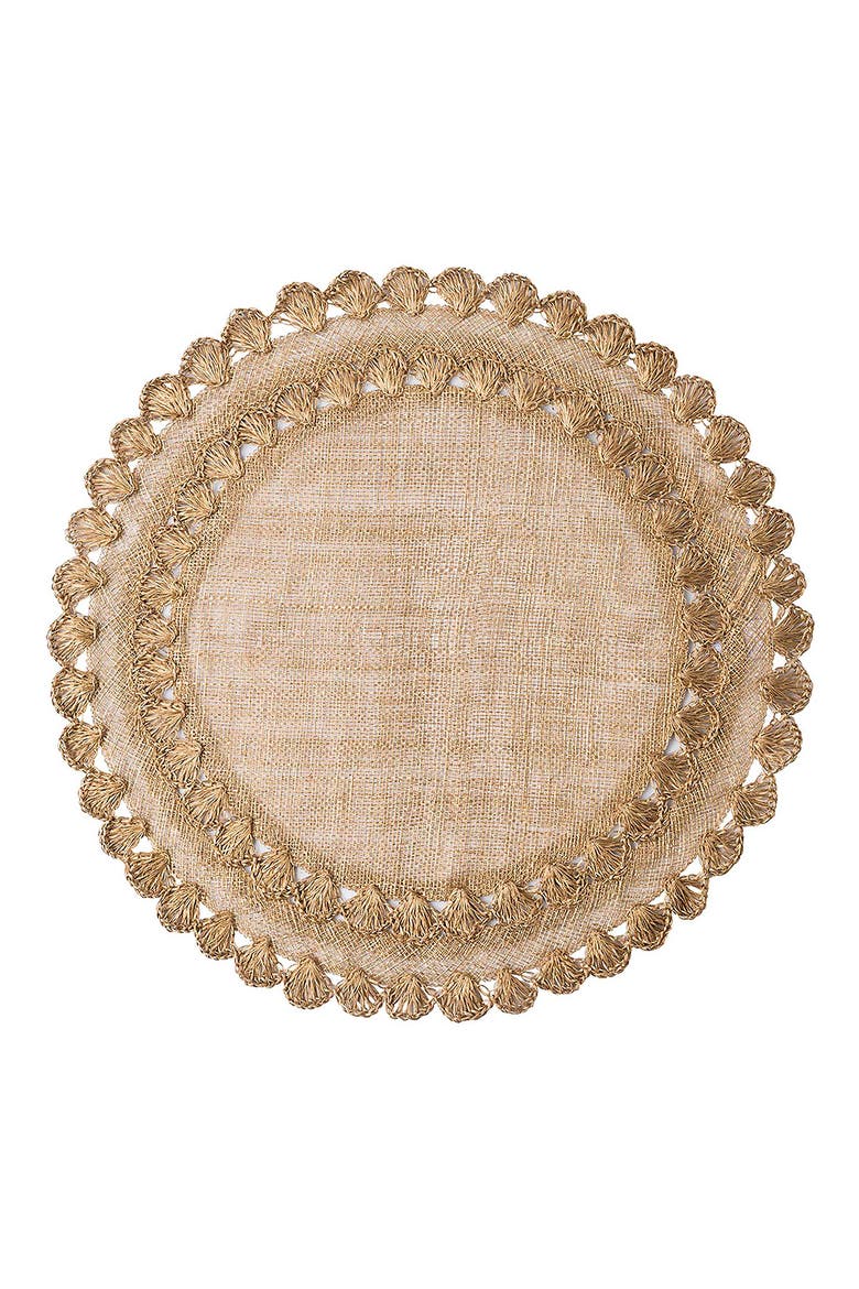 Isadora Set of 4 Placemats, Alternate, color, GOLD