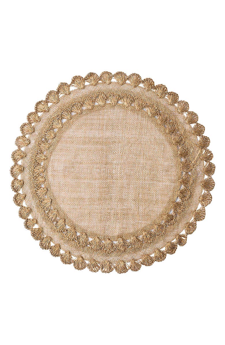 Juliska Isadora Set of 4 Placemats, Alternate, color, Gold