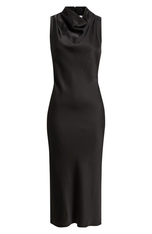 Sam Edelman Cowl Neck Maxi Dress In Black