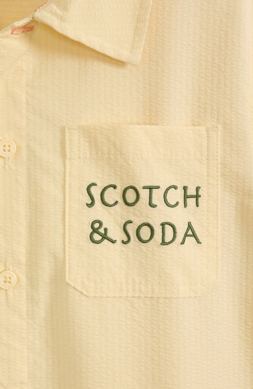 Scotch & Soda Kids' Seersucker Button-up Shirt