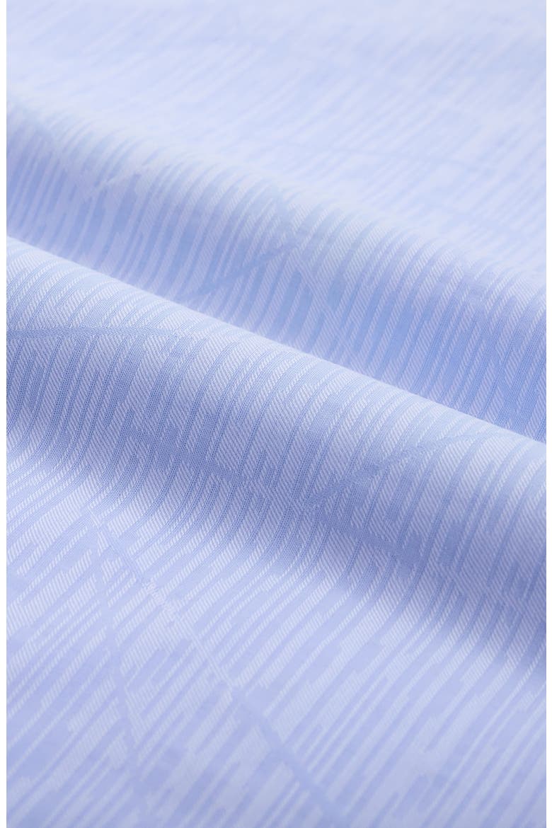 Julian Shaped Fit Abstract Stripe Stretch Cotton Button-Up Shirt, Alternate, color, SKY