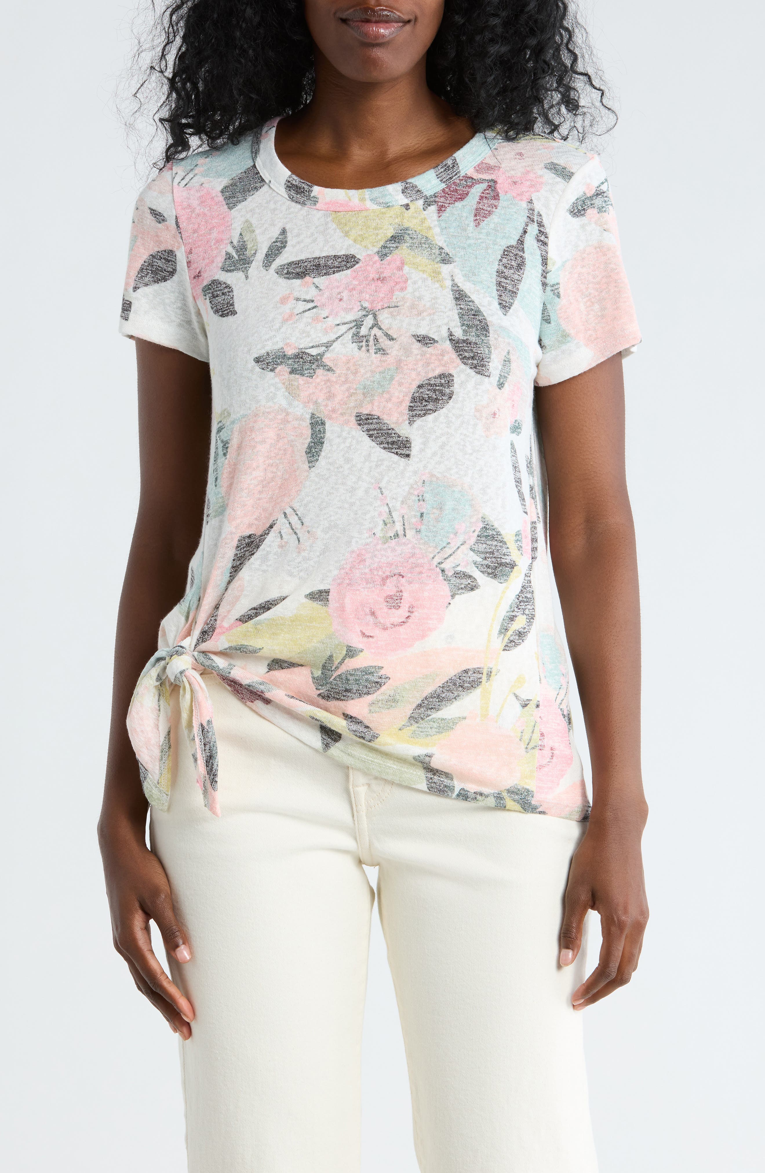 Bobeau Side Tie T-Shirt