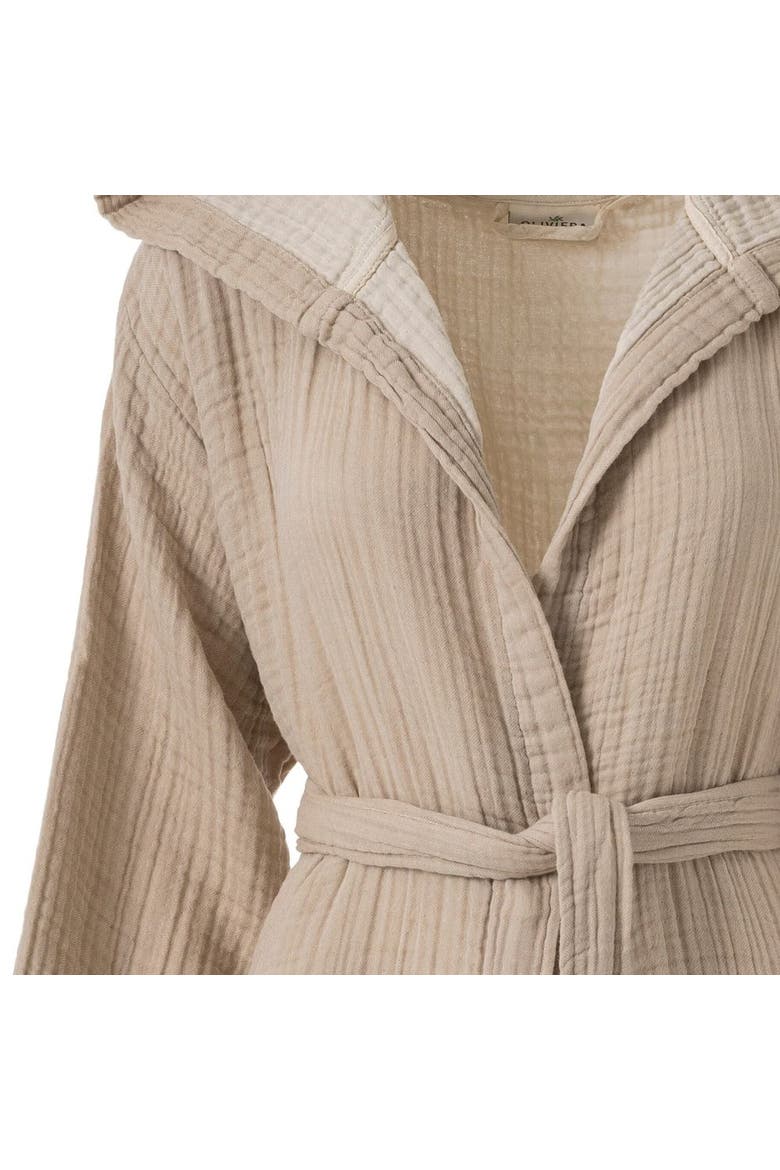 Soho Supersoft 4-Layer Cotton Gauze Robe, Alternate, color, Sand