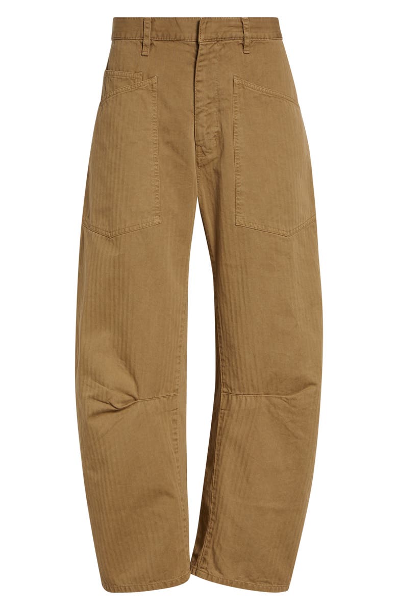 Nili Lotan Shon Stretch Cotton Pants, Main, color, French Khaki