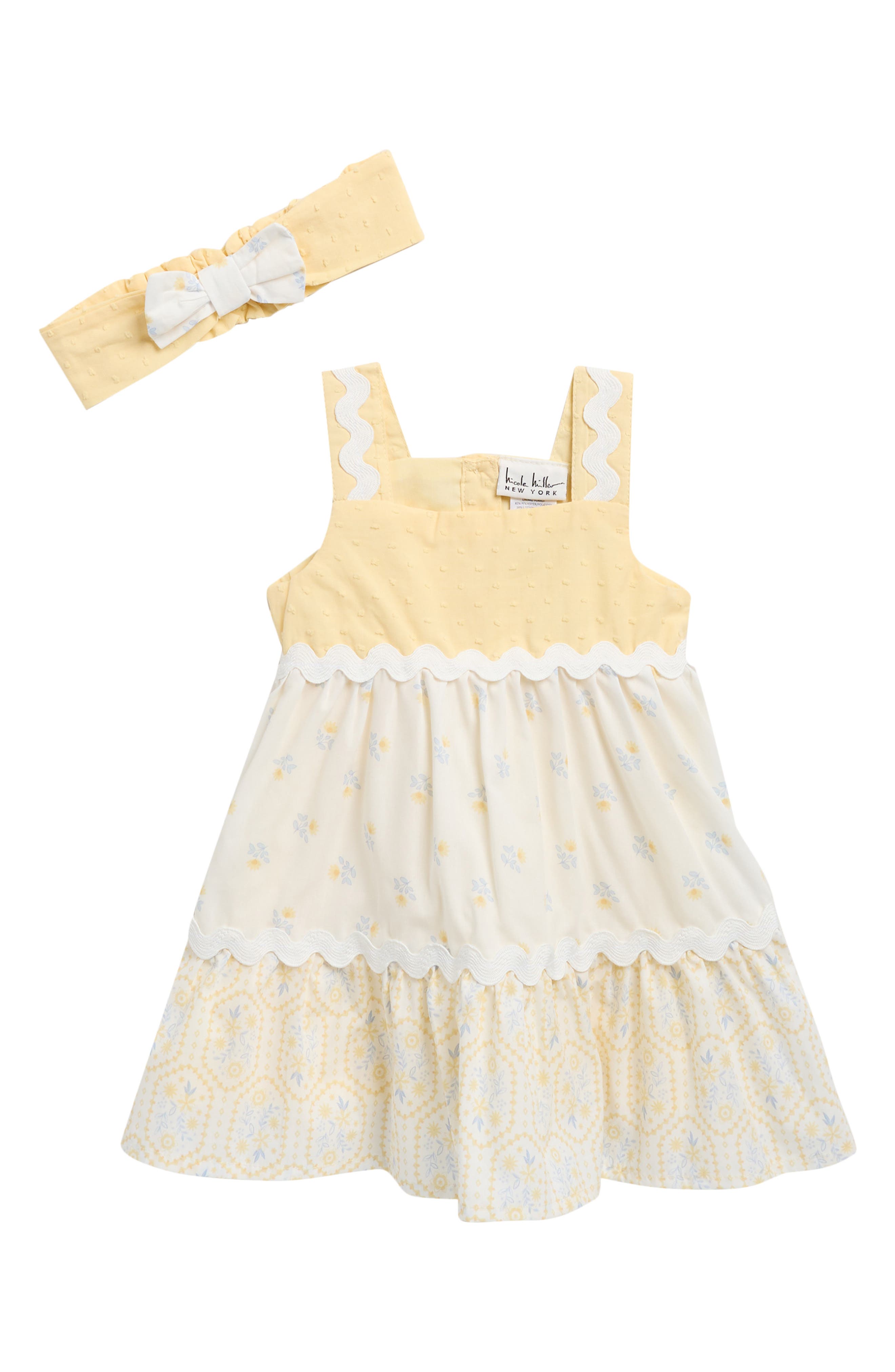 Nicole Miller Kids' Tiered Clip Dot Dress Set