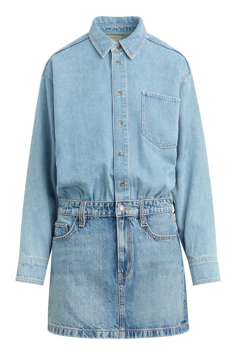 The Layla Denim Miniskirt, Alternate, color, MILOS