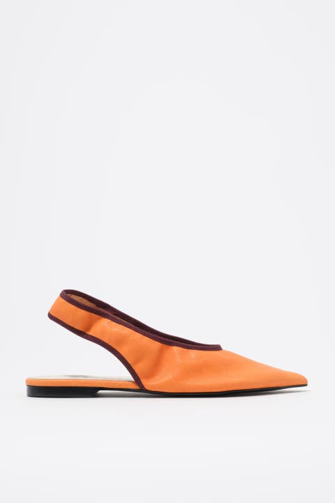 Leather Slingback Ballerina