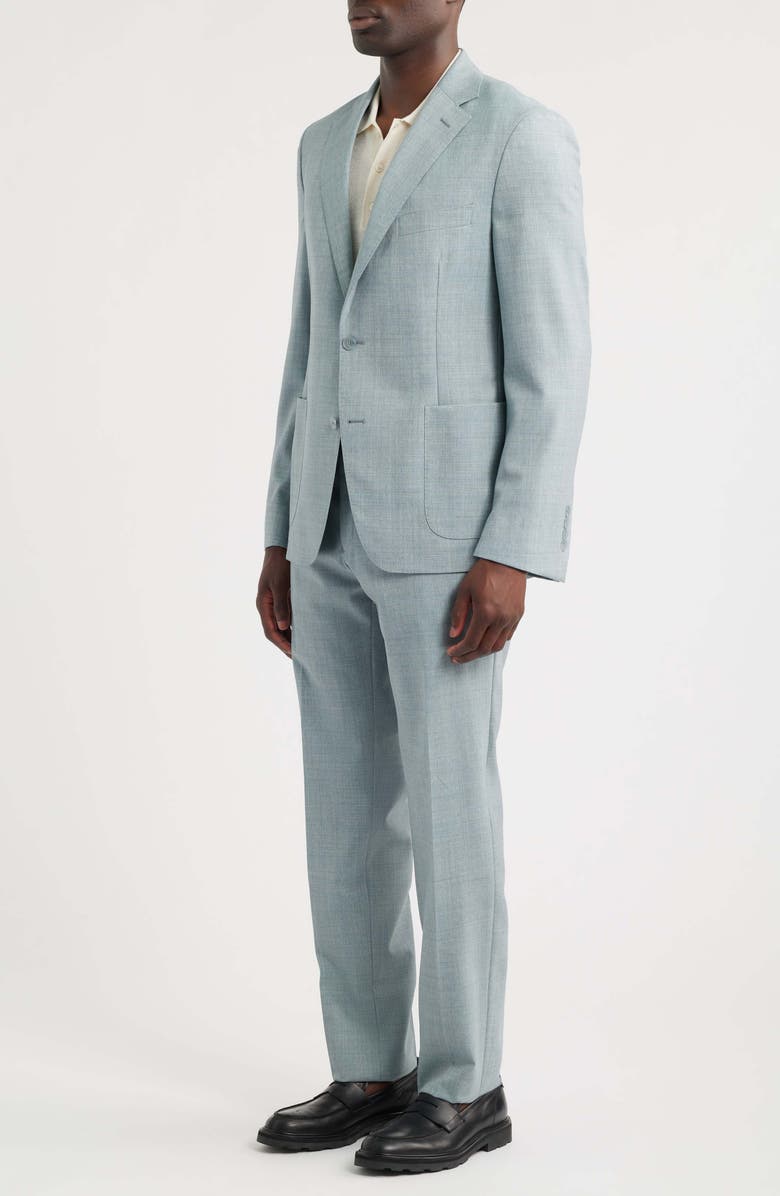 Vince Icon Relaxed Fit Wool Suit, Alternate, color, Light Green