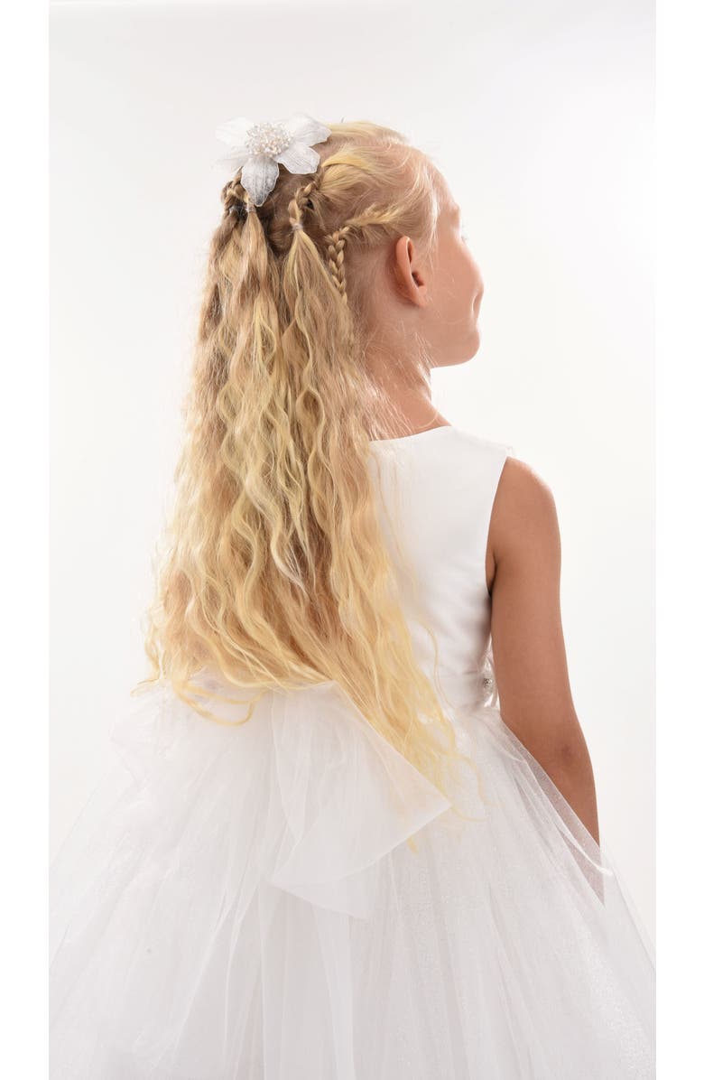 Tulleen Sabrina Dress, Alternate, color, White