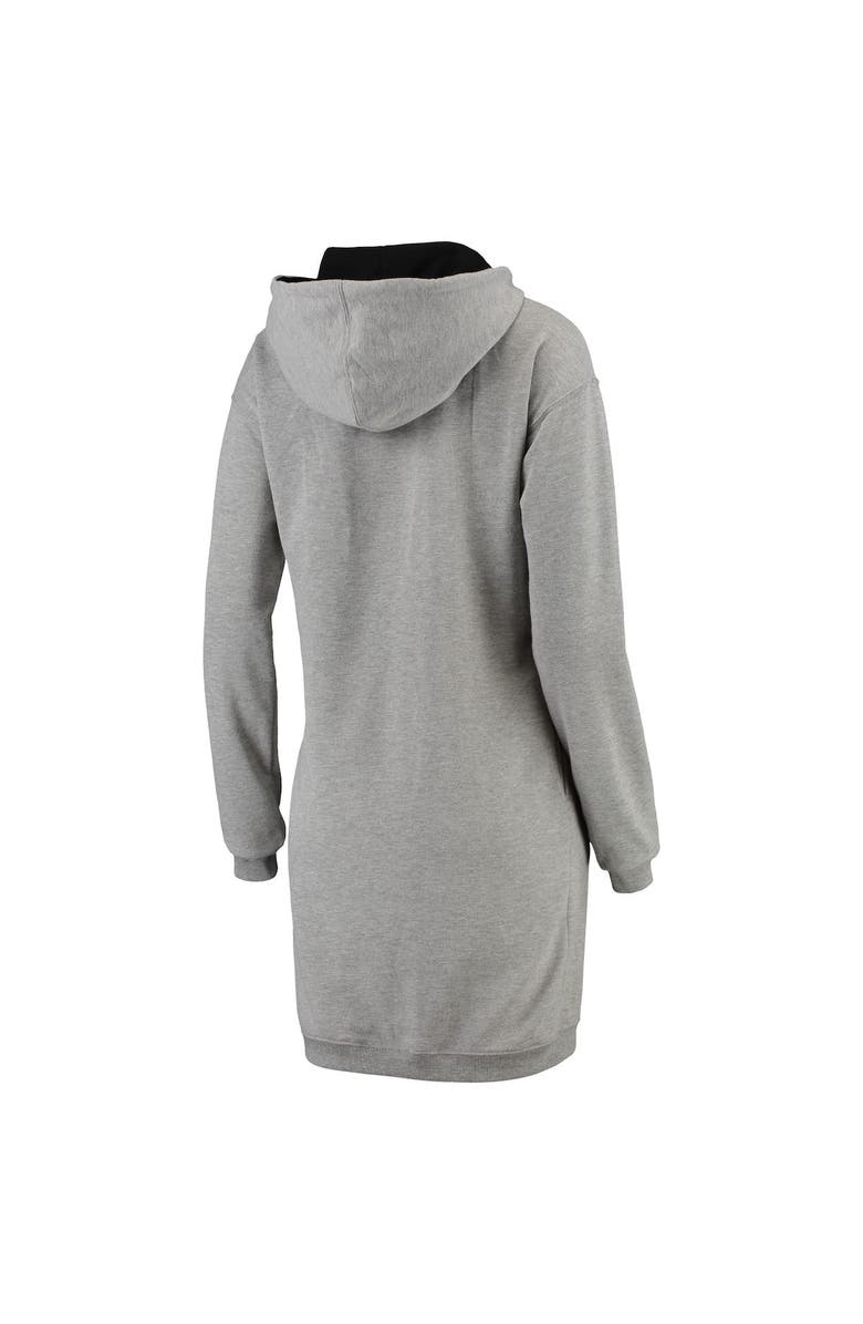 ZOOZATZ Women's ZooZatz Heathered Gray LAFC Focus Sweatshirt Dress, Alternate, color,