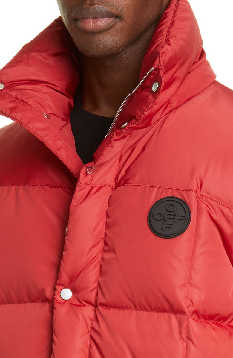 Off-White Puffer Jacket, Alternate, color, 