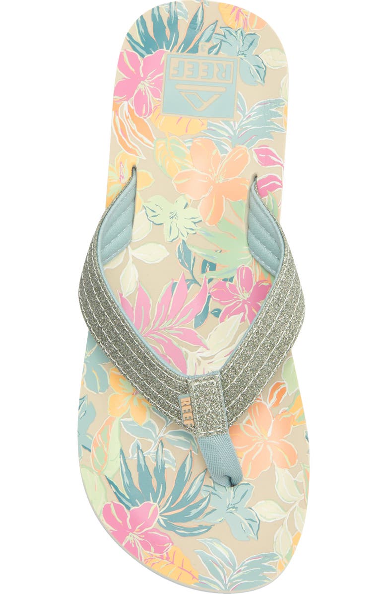 Reef Kids' Little Ahi Flip Flop, Alternate, color, Tropical Floral
