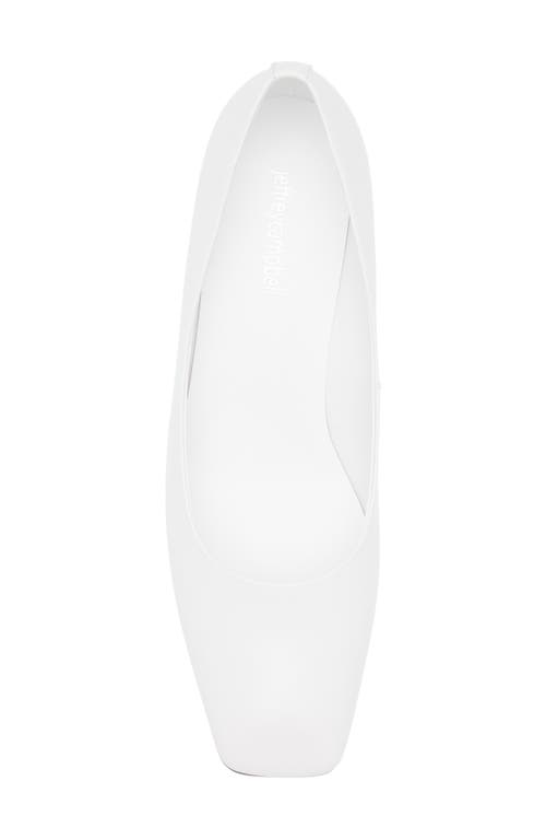 Jeffrey Campbell Millenni Pointed Toe Kitten Heel Pump In White