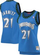 Mitchell & Ness Women's Mitchell & Ness Kevin Garnett Blue Minnesota Timberwolves Hardwood Classics Swingman Jersey
