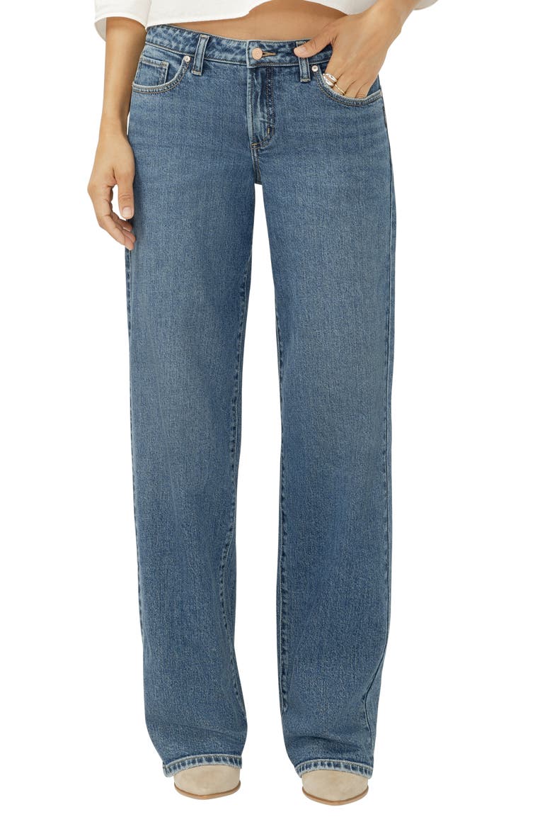 Loose & Low Baggy Fit Jeans, Main, color, FOLLY