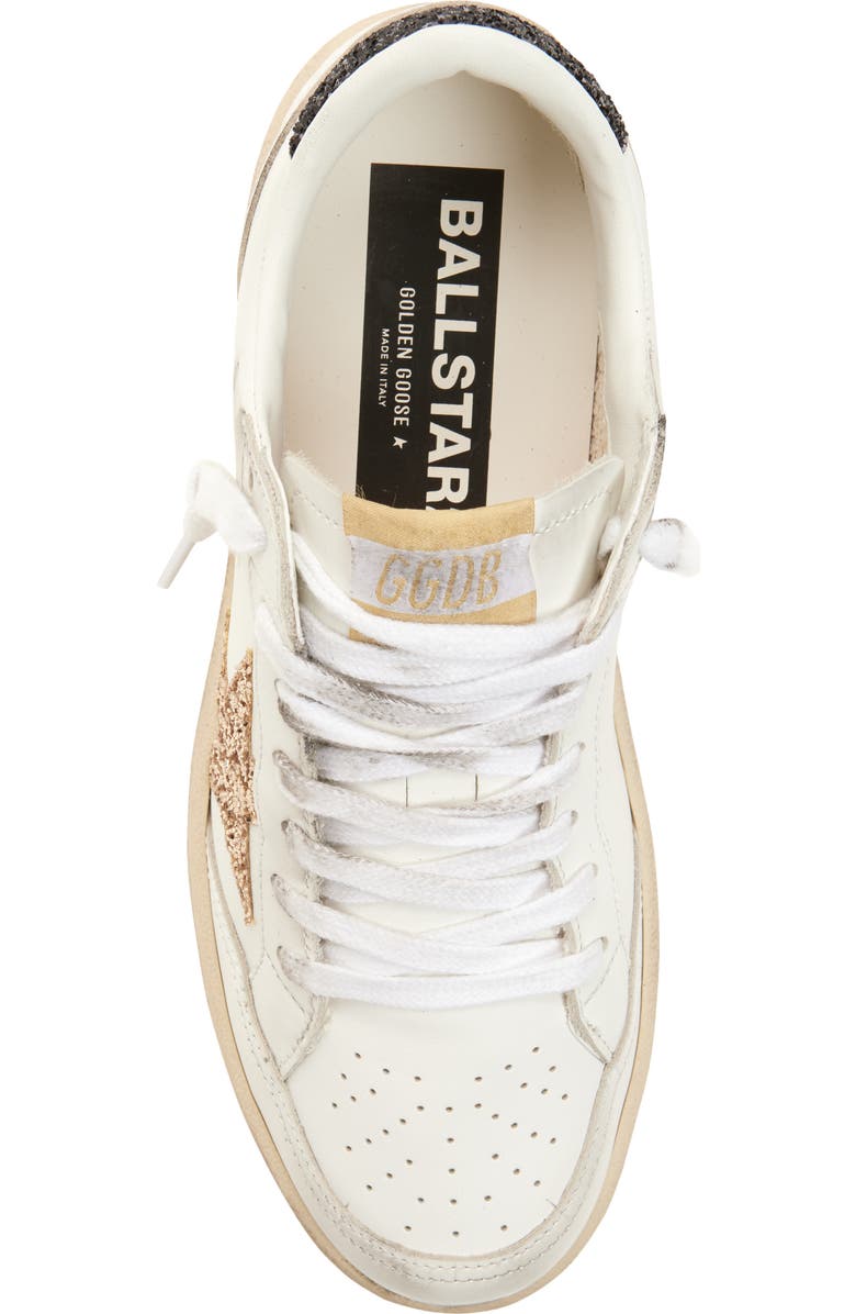 Golden Goose Ball Star 2 Low Top Platform Sneaker, Alternate, color, White/ Gold/ Black