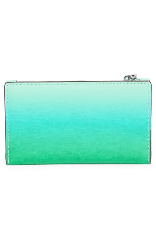 Kate Spade New York Morgan Ombré Saffiano Leather Wallet In Green