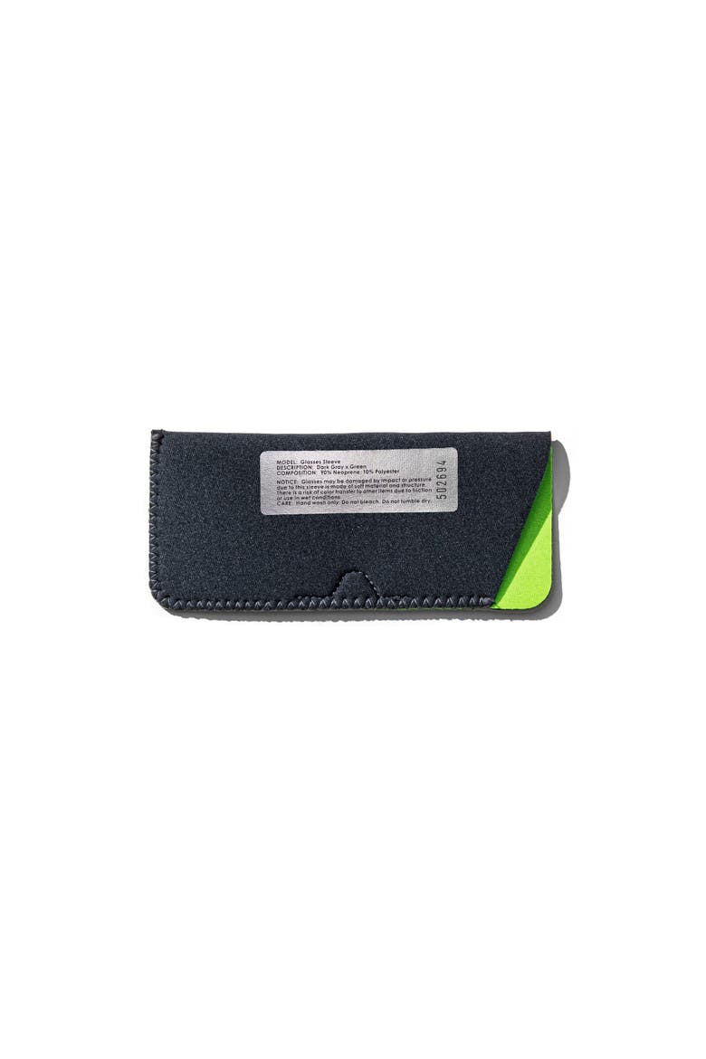 Glasses Sleeve, Main, color, Dark Gray x Green