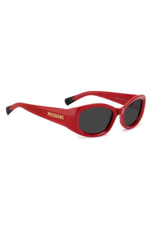 Missoni 50mm Rectangular Sunglasses In Red/grey