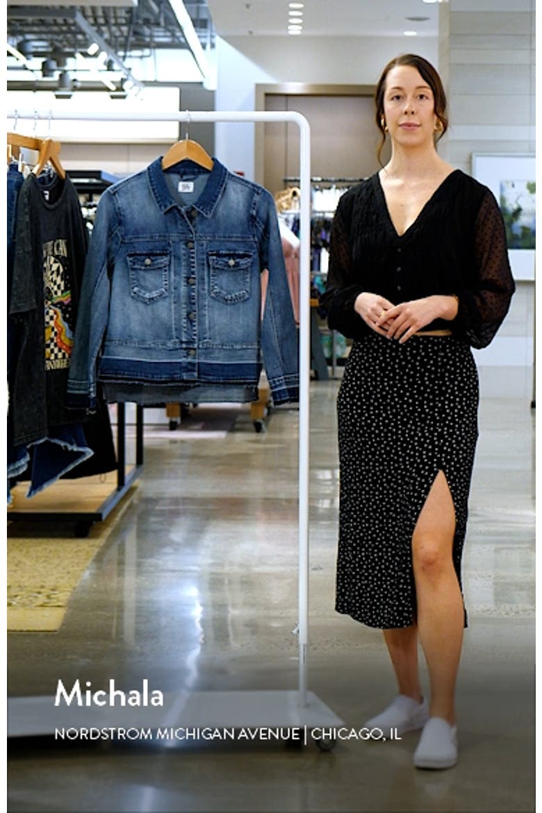 Step Up Raw Hem Denim Jacket video