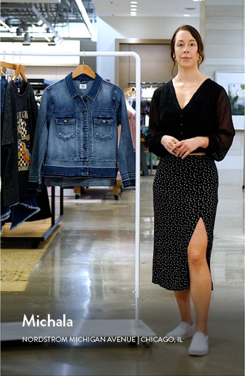 Step Up Raw Hem Denim Jacket, sales video thumbnail