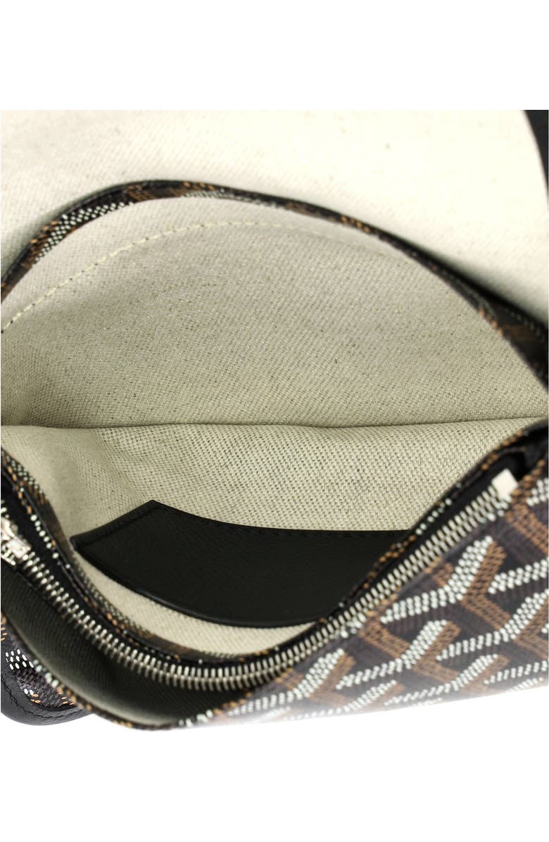 Pre-Owned Goyard Plumet Clutch Wallet Coated Canvas, Alternate, color, Black