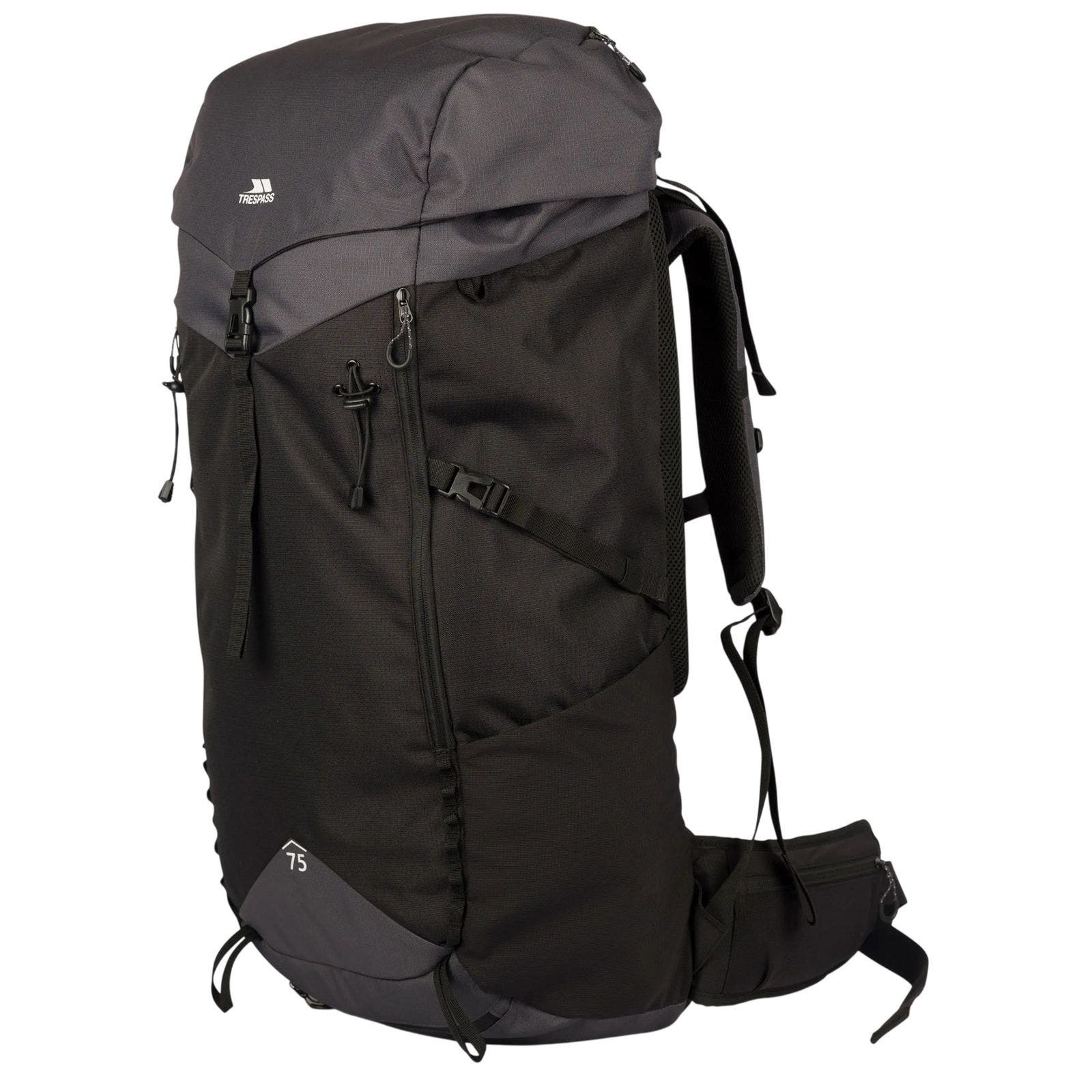 Pass 16.5gallon Hiking Backpack, Alternate, color, Black and Dark Grey