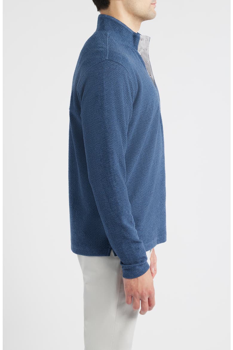 Ransel Quarter Snap Placket Pullover, Alternate, color, NAVY