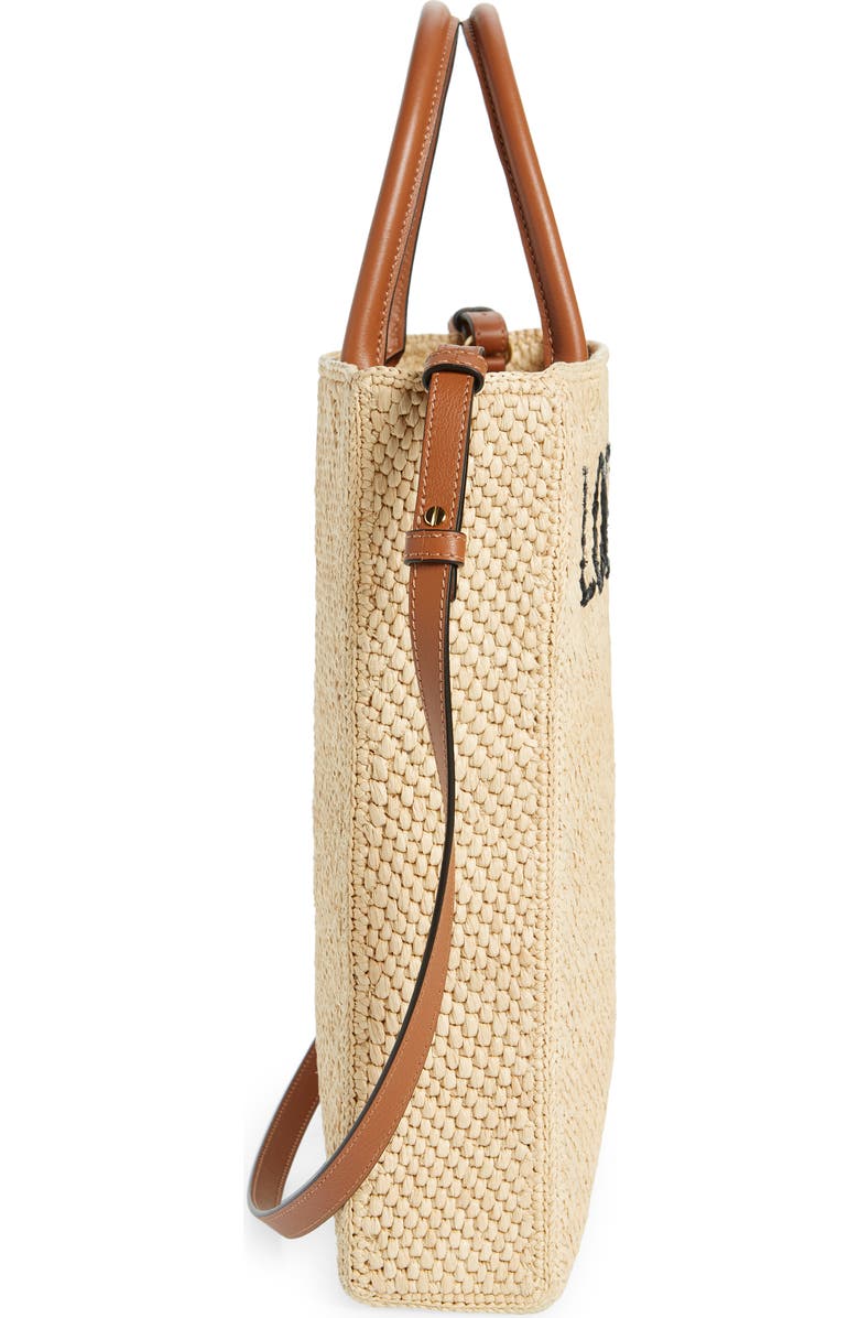 Loewe A4 Raffia Tote, Alternate, color,