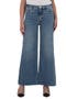Meg Fab Ab High Waist Raw Hem Ankle Wide Leg Jeans