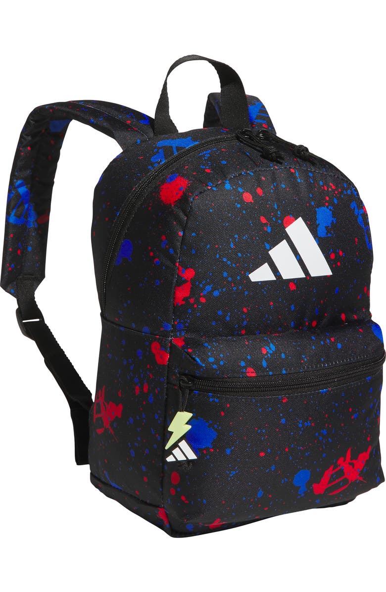 adidas Kids' Gotta Have It Backpack, Main, color, Splatter Black / White