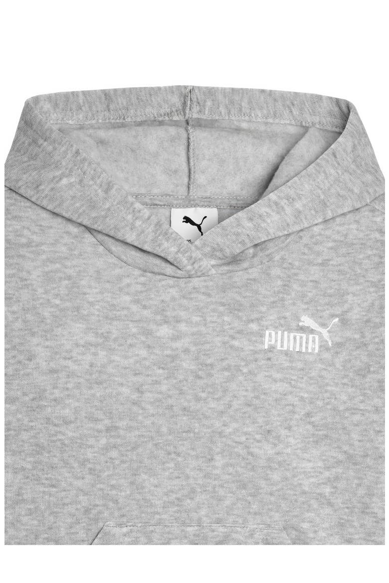 Kids' Essential Basic Hoodie, Alternate, color, GREY/ GREY