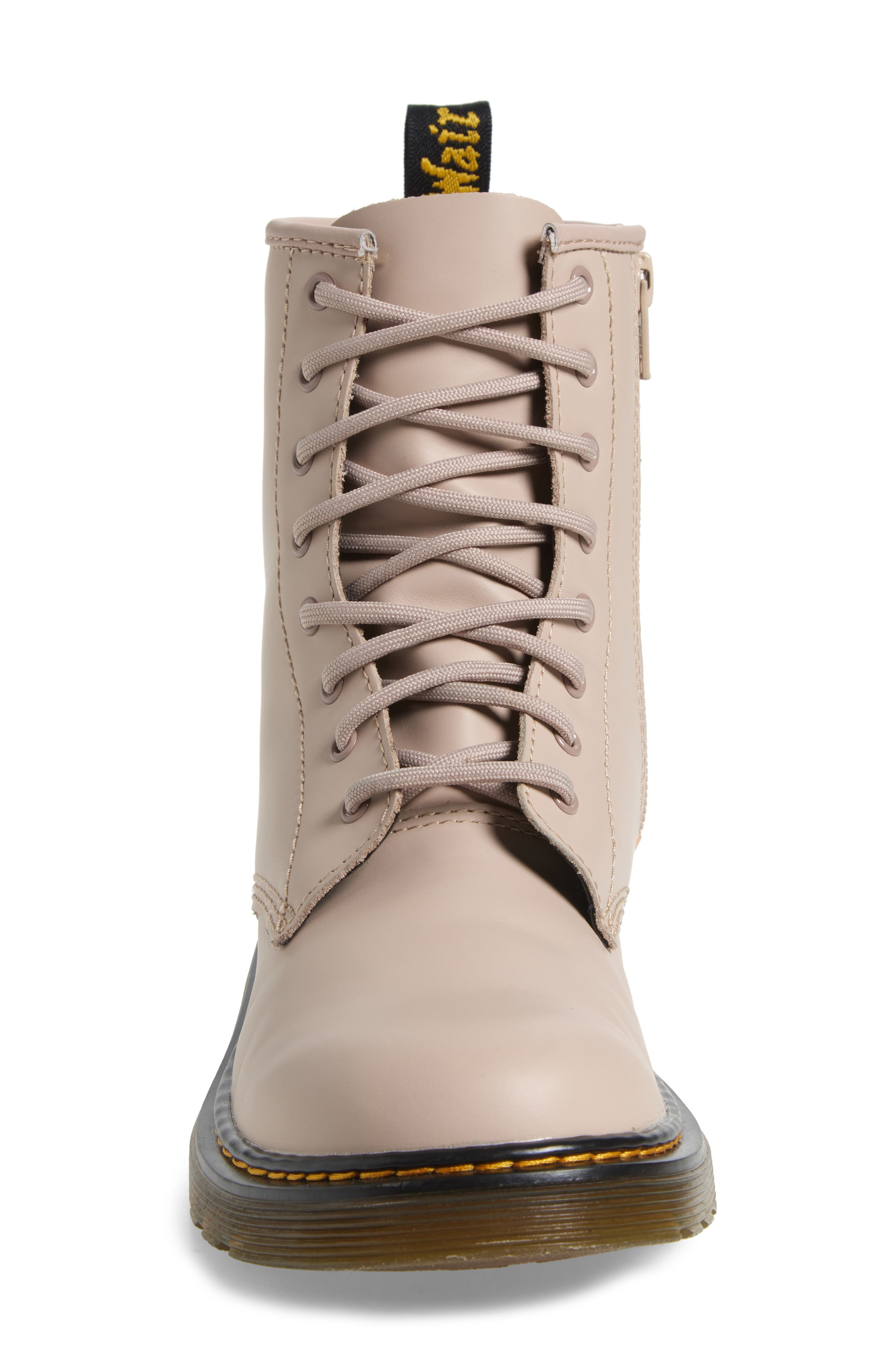 Dr. Martens Kids' 1460 Combat Boot, Alternate, color, Vintage Taupe Romario