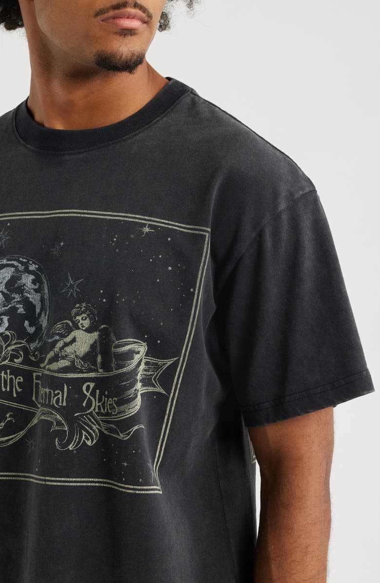 ID Supply Co Eternal Skies Sunwash Graphic T-Shirt, Alternate, color, Black Wash