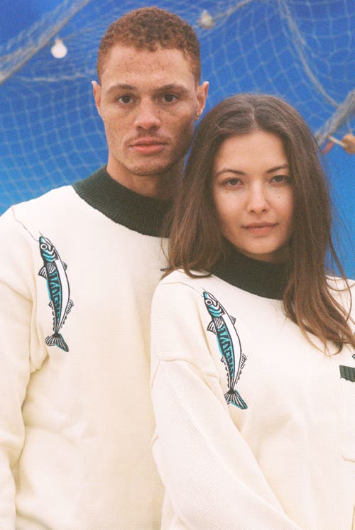 Tombolo 'the Angler' Sweater In Ivory