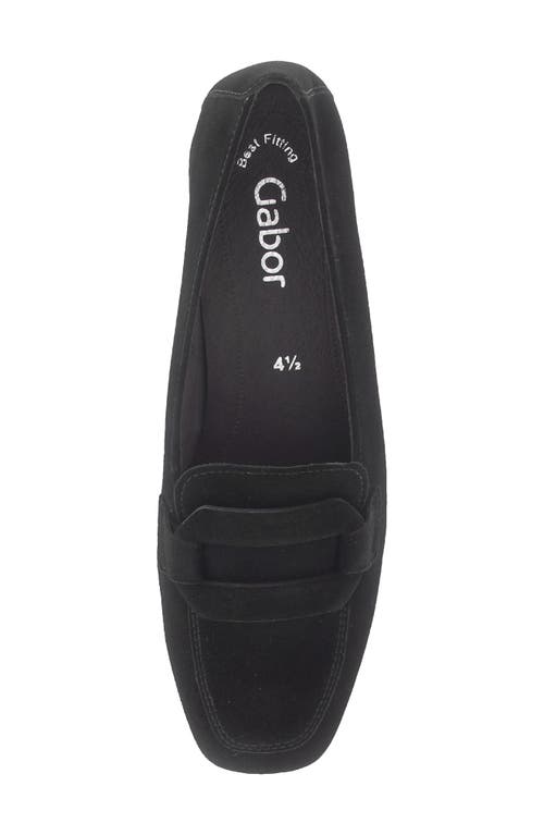 Gabor Penny Loafer In Black