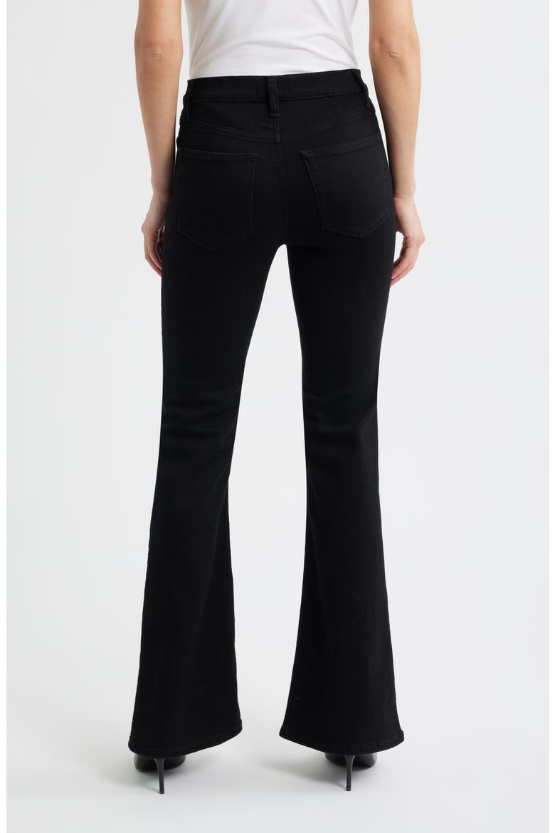 The Icon Flare Leg Jeans, Alternate, color, BLACK