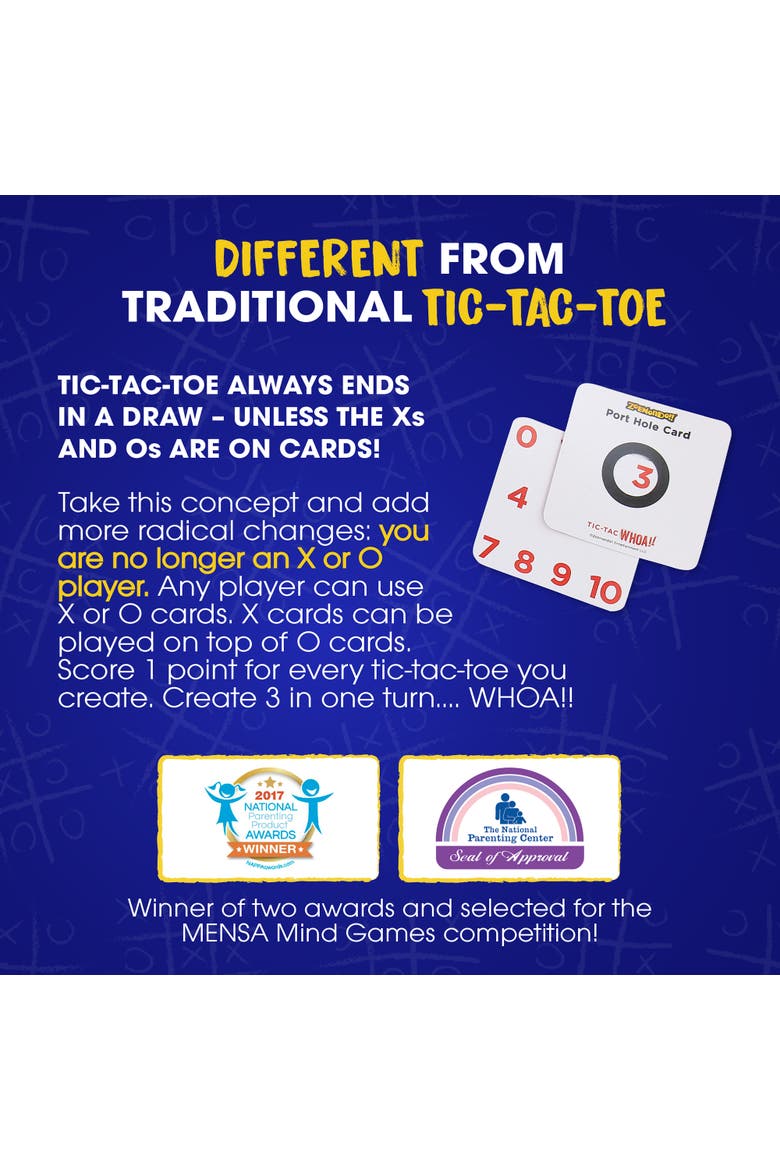 Tic Tac Whoa! By Zobmondo!! The 5In1 Tic Tac Toe Card Game, Alternate, color, Multicolored
